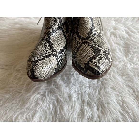 MIA Women SZ 6 Auden Ankle Casual Zip Snakeprint Bootie Shoe Boho Rocker - Picture 8 of 12